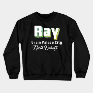 Ray North Dakota Yellow Text Crewneck Sweatshirt